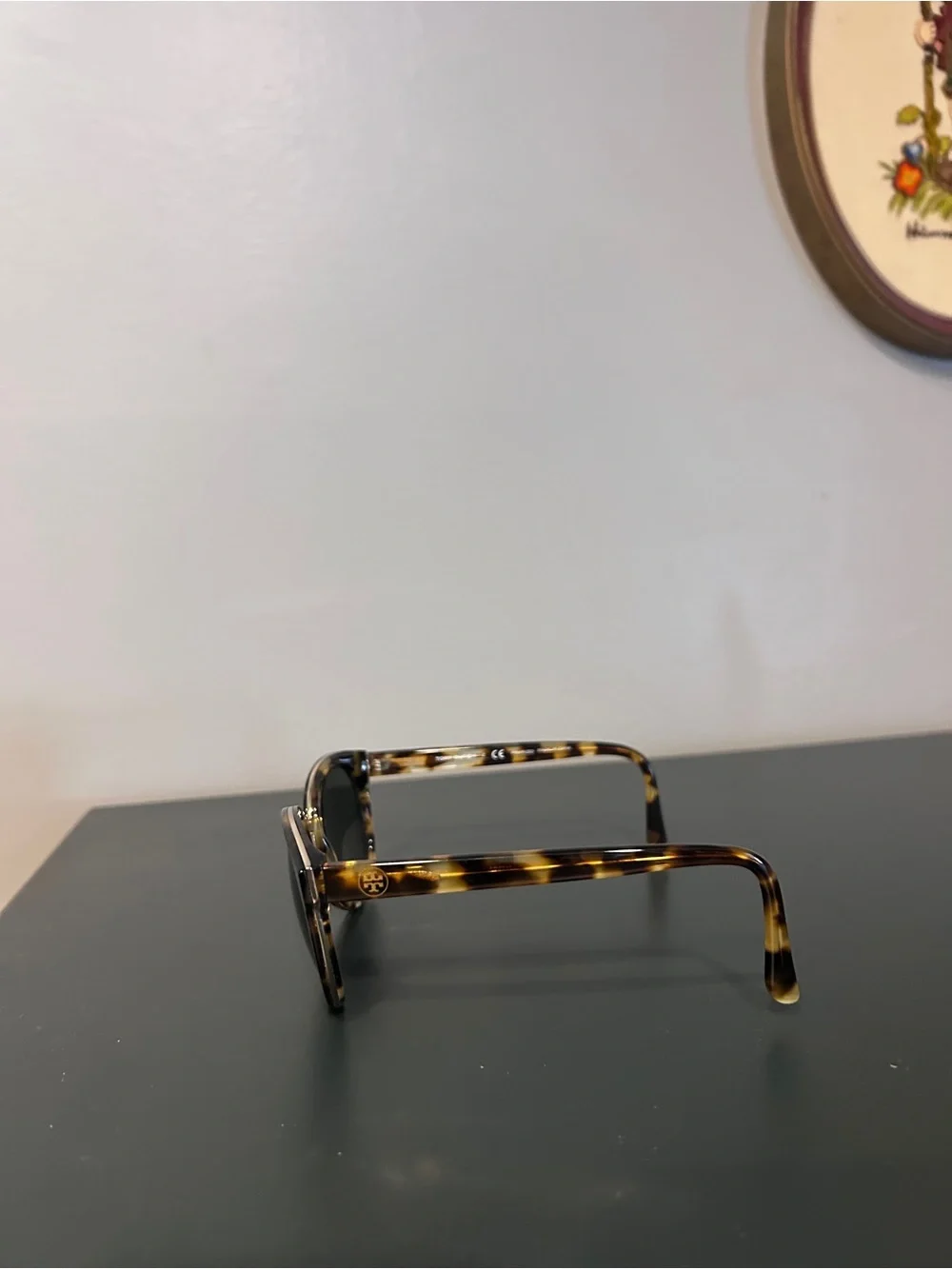 Tory Burch Leopard Detail Cat Eye Sunglasses